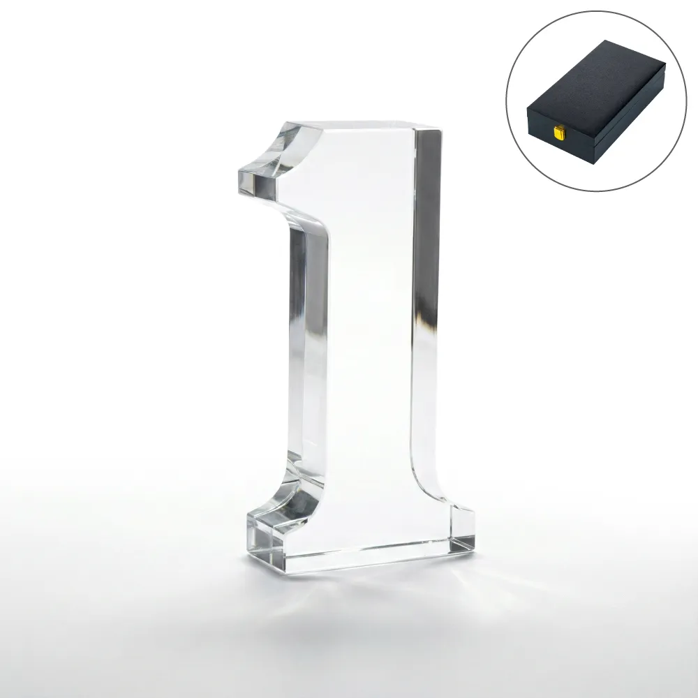 50825 - Number-One-Crystal-Glass-Trophy-TR-09-Blank