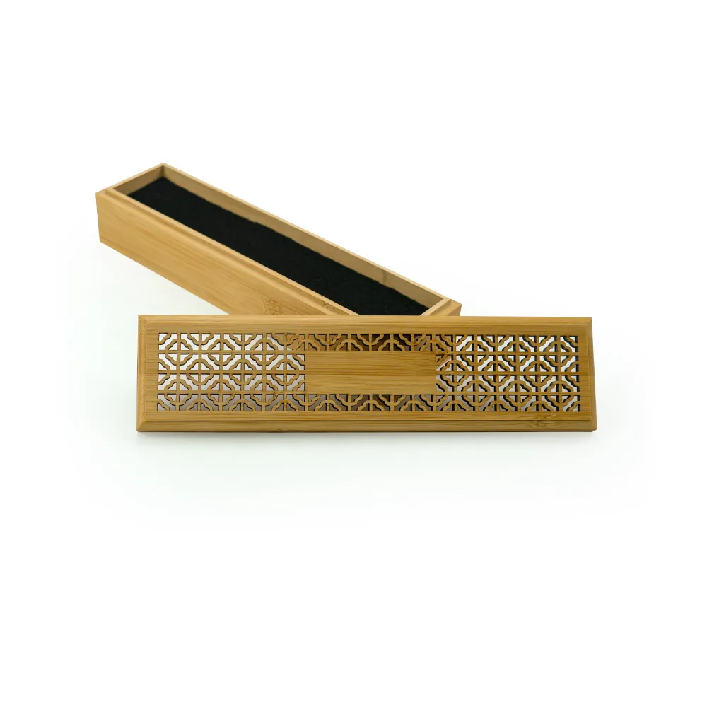 Wooden Incense Burner Holder with Drawer Includes 10 Pcs Oud Sticks