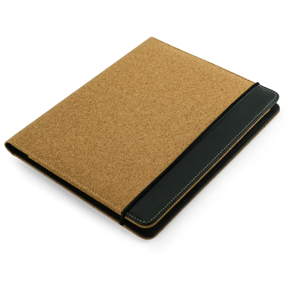 50606 - Cork-Cover-Folder-B5-Size-with-Notepad-Pen-and-Sticky-Notes-MB-10-Closed-View