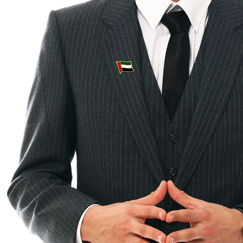 UAE Flag Design Badges with Magnet Attachment