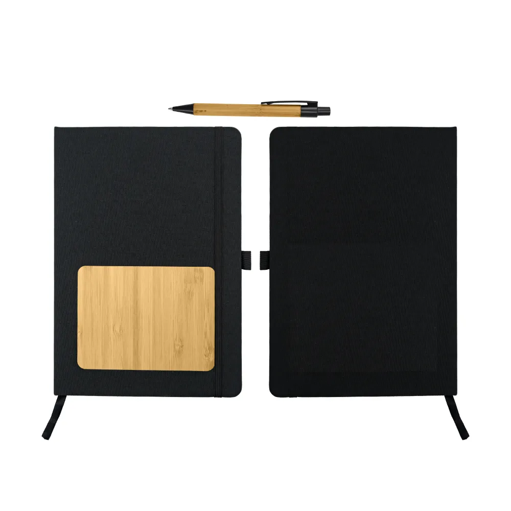 rPET and Bamboo Notebook with Pen Gift Sets
