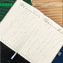Hard Cover PU Notebooks in A5 Size with Metal Plate Bookmark