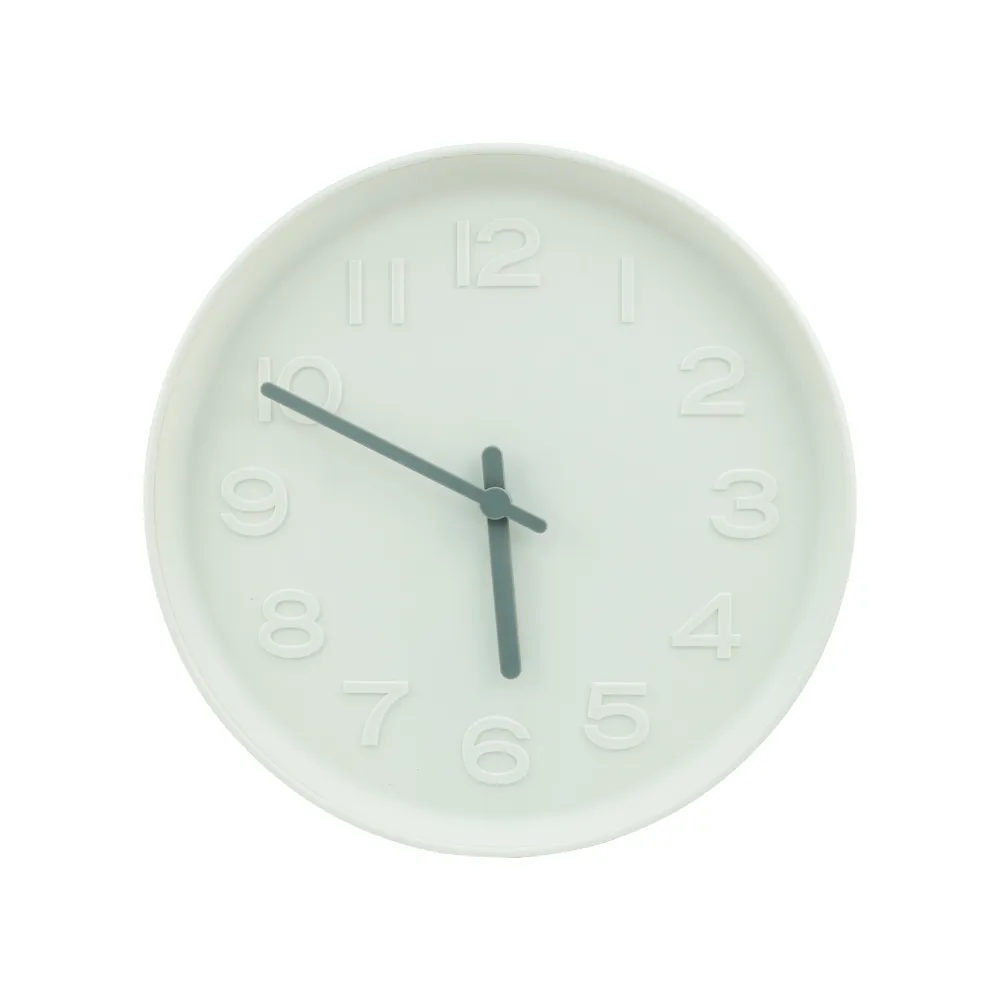 Round Analog Wall Clock Matte Finish White