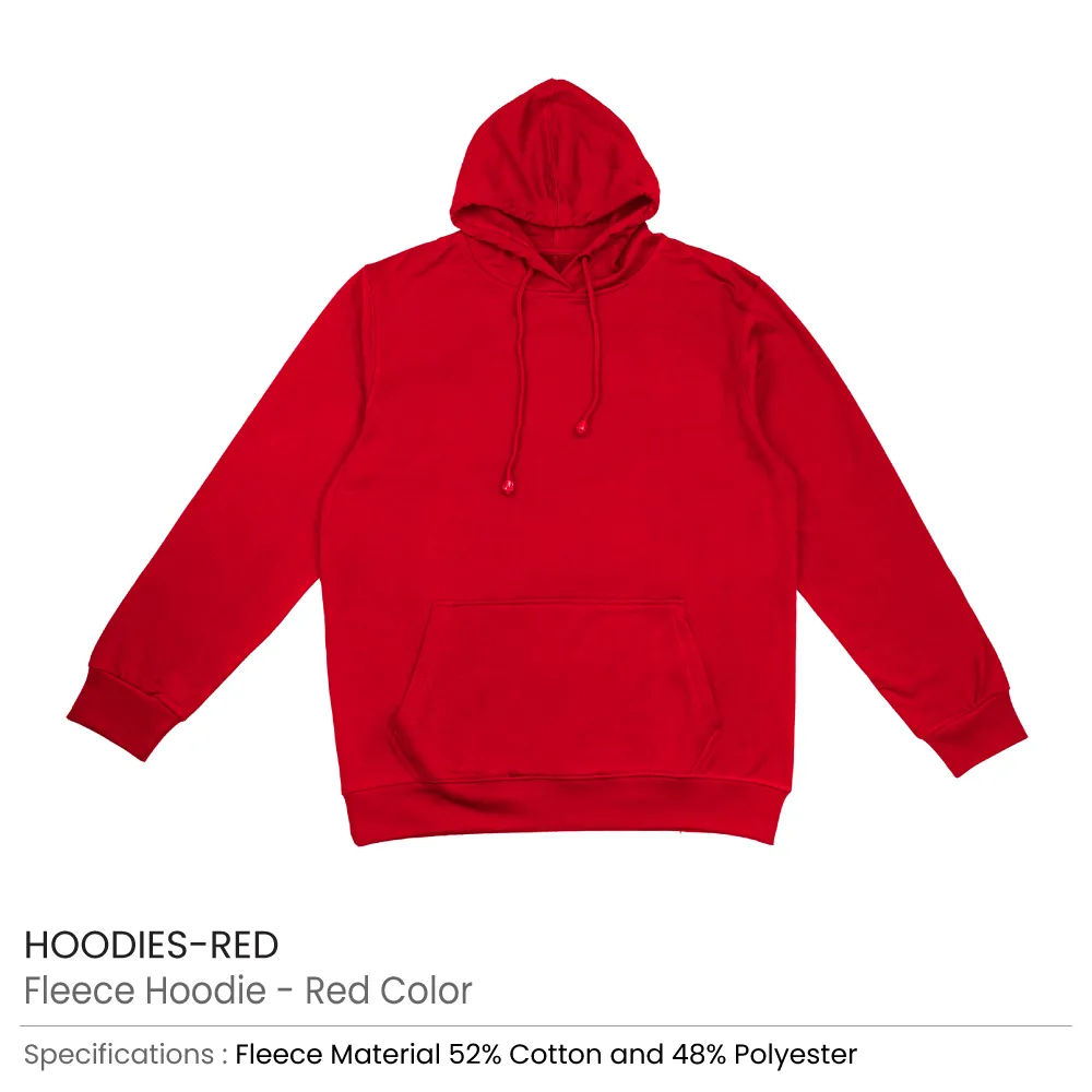 Fleece Hoodies Oversized Pullover in (S to 3XL) Sizes