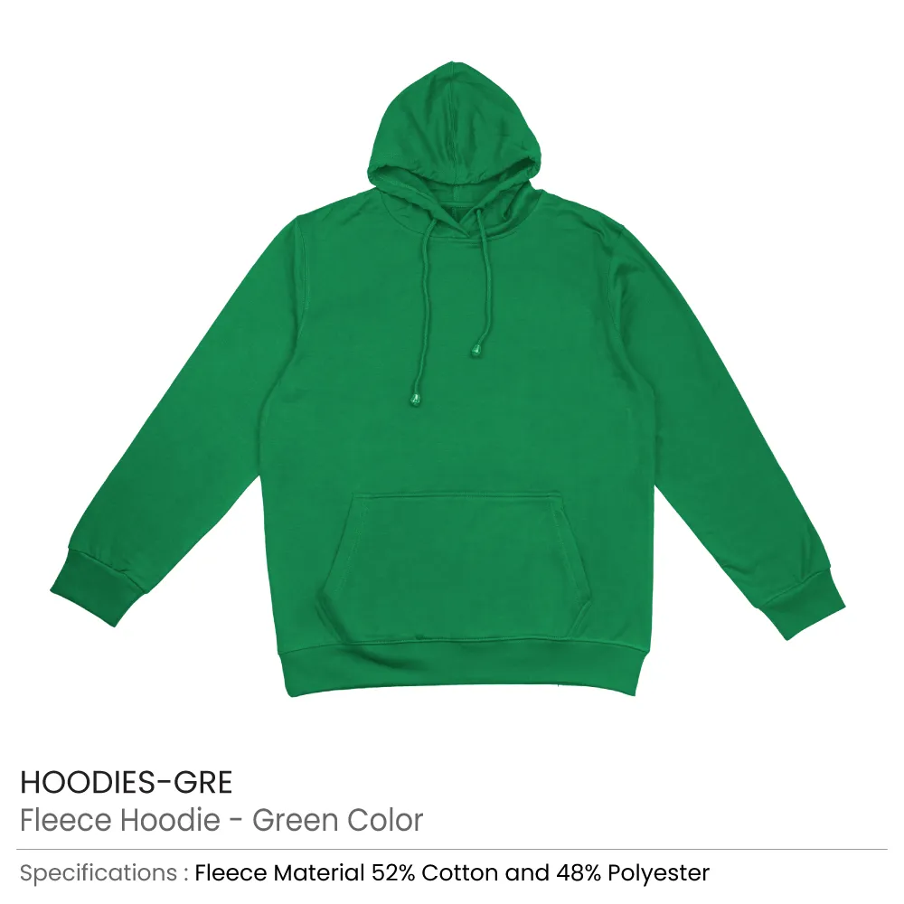 Fleece Hoodies Oversized Pullover in (S to 3XL) Sizes