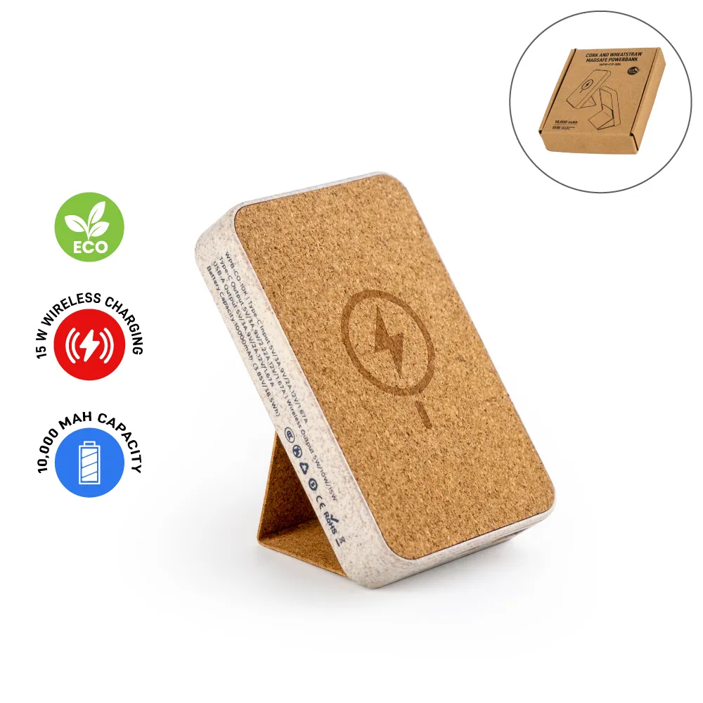 49930 - Cork-Magnetic-Wireless-Powerbank-WPB-CO-10K