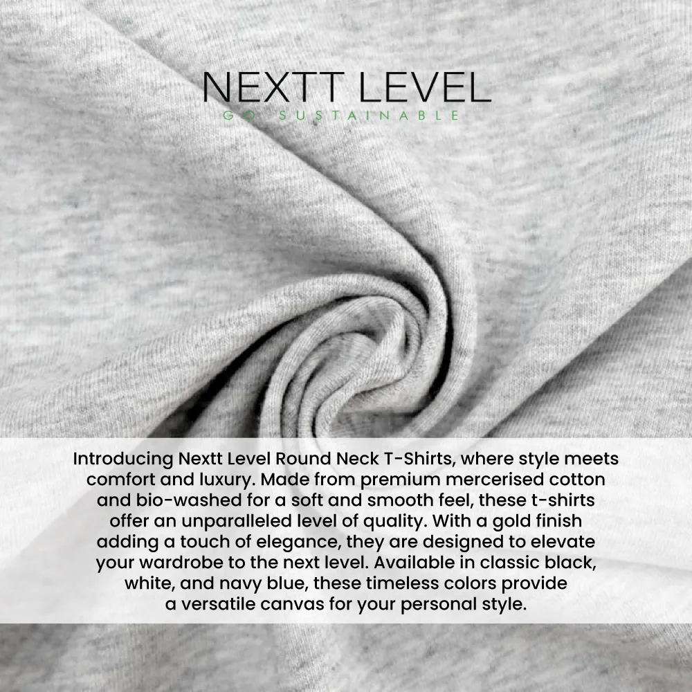 Nextt Level Bio-Washed Round Neck T-Shirts for Men