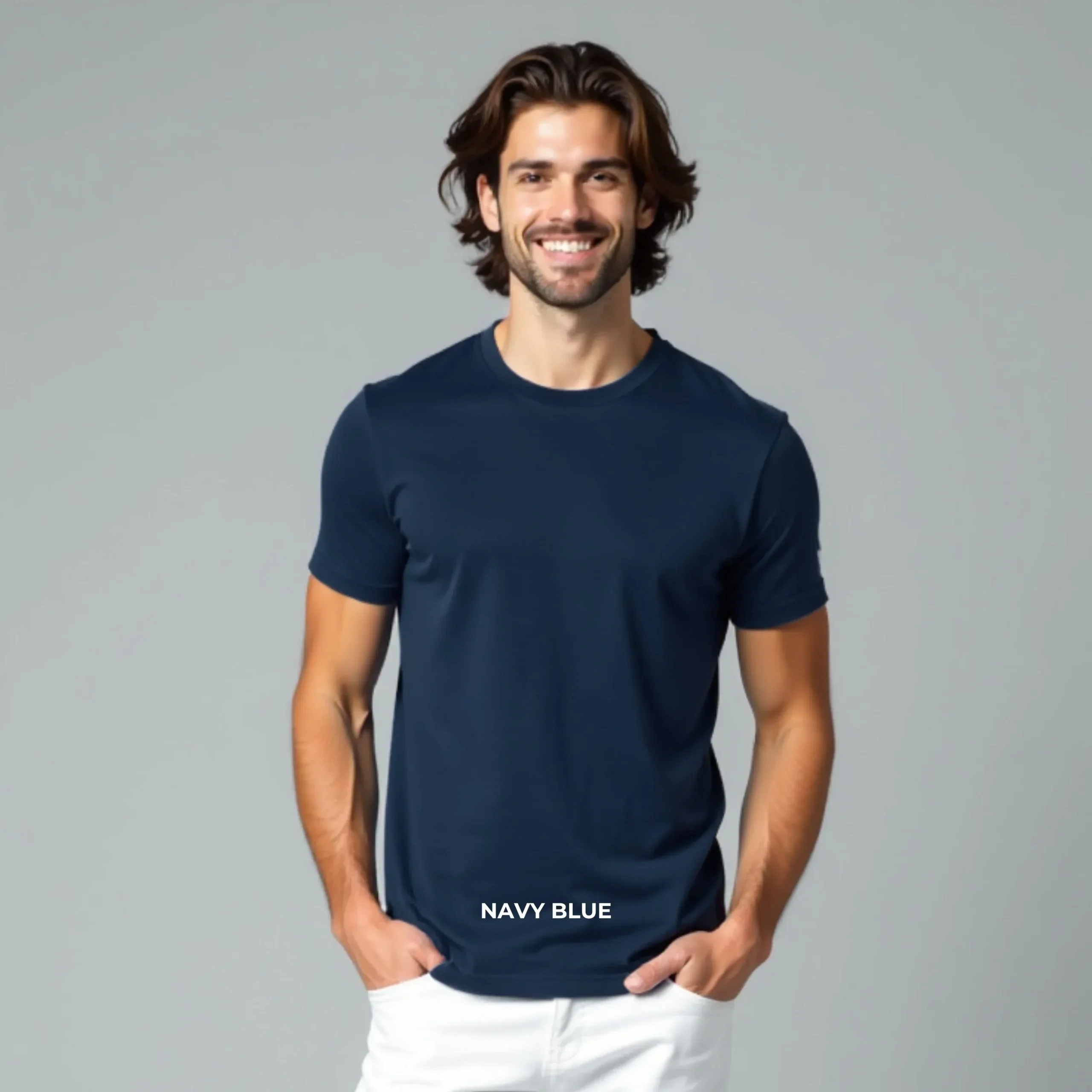 Nextt Level Bio-Washed Round Neck T-Shirts for Men