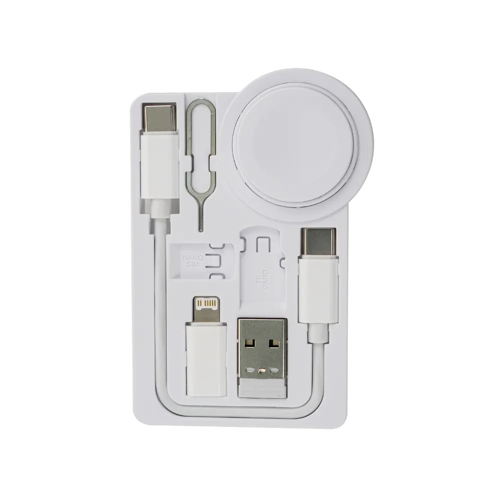 Charging Cable Kit (60W) with iWatch Charging Pad in PU Leather Pouch