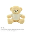 Promotional Teddy Bear Toys with Printable White Tshirt