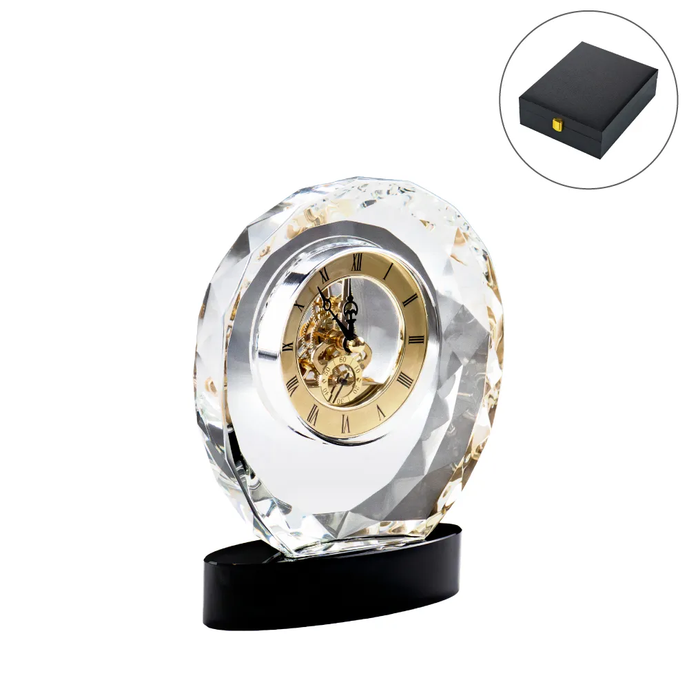 49726 - Round-Crystal-Clock-Awards-TR-10-Blank