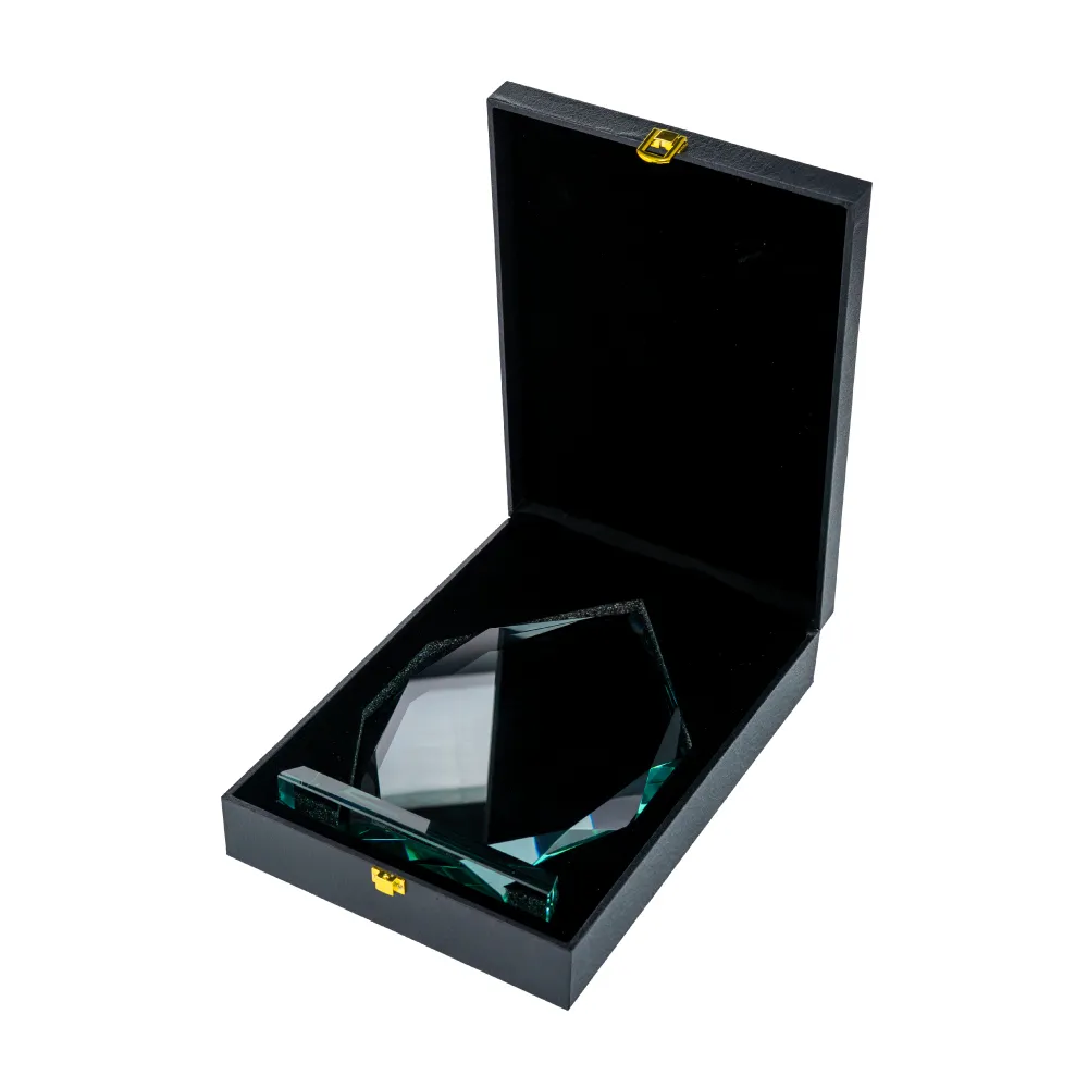 Iceberg Design Crystal Awards with Glass Base