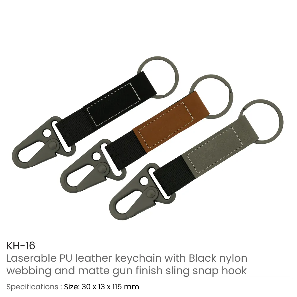 49588 - PU-Leather-Keychain-with-Sling-Snap-Hook-KH-16-Details