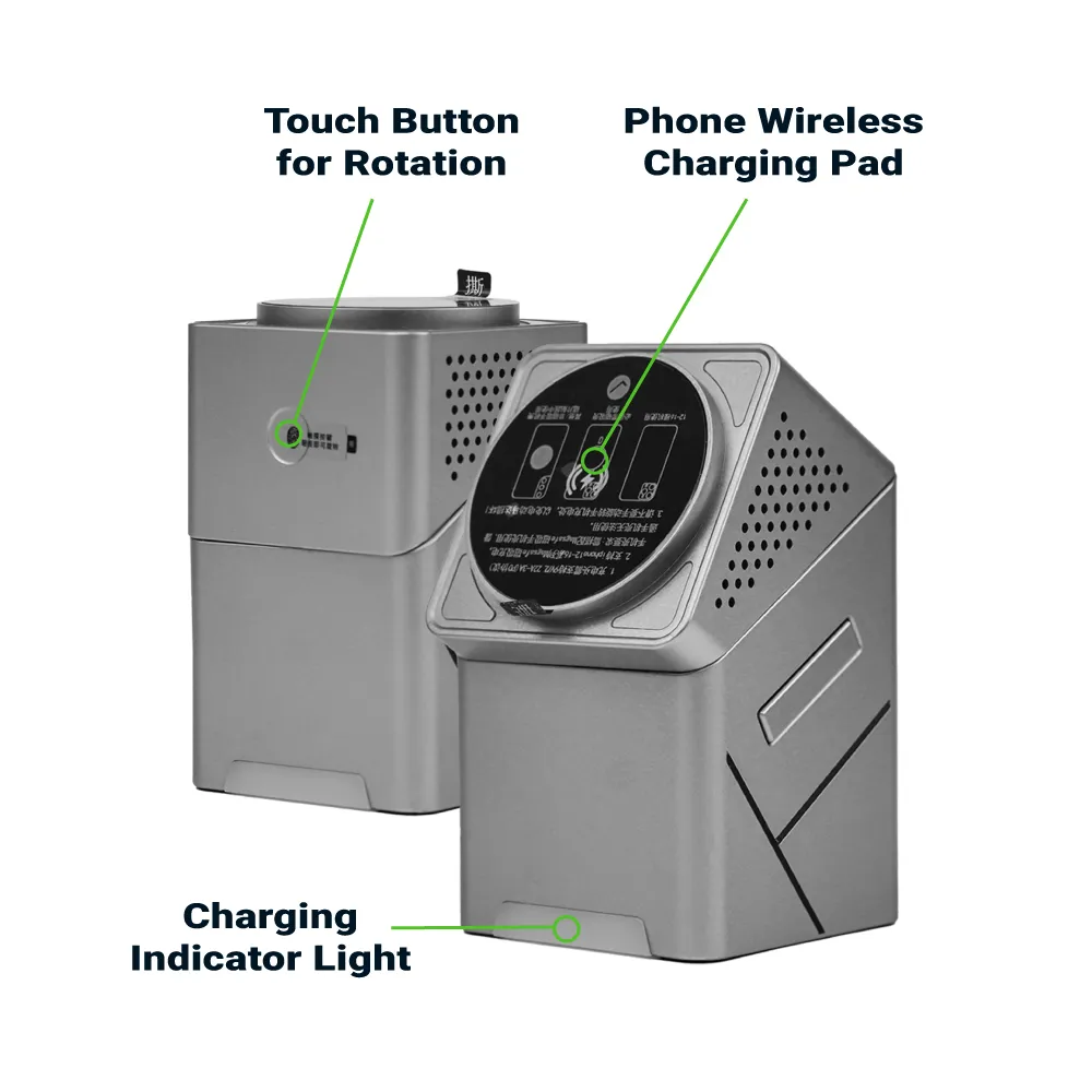 3-in-1 Rotating Wireless Charging Station 15W Fast Charging