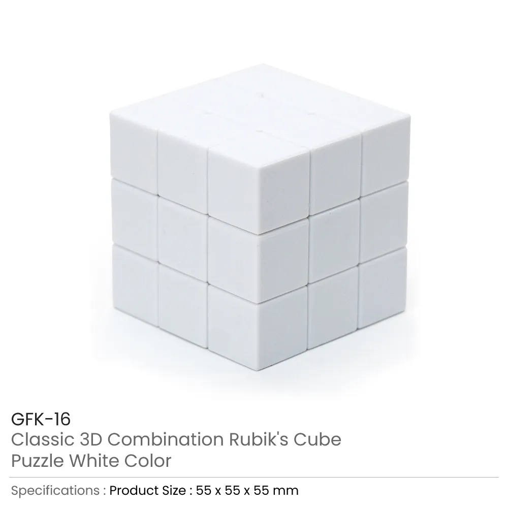 Promotional Rubik's Cube Puzzles White