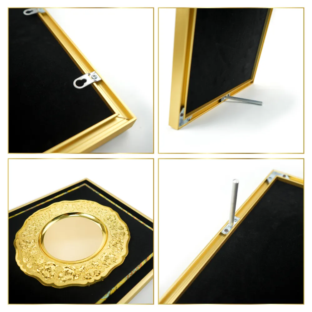 49214 - Award-Plaque-with-Gold-Plate-WPL-A3G-BLK-Views