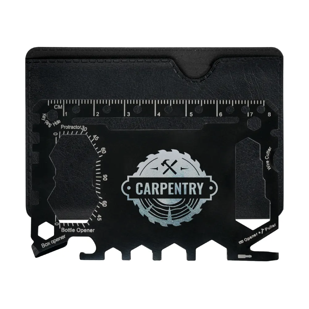 Multi-functional Tool Card in PU Leather Pouch