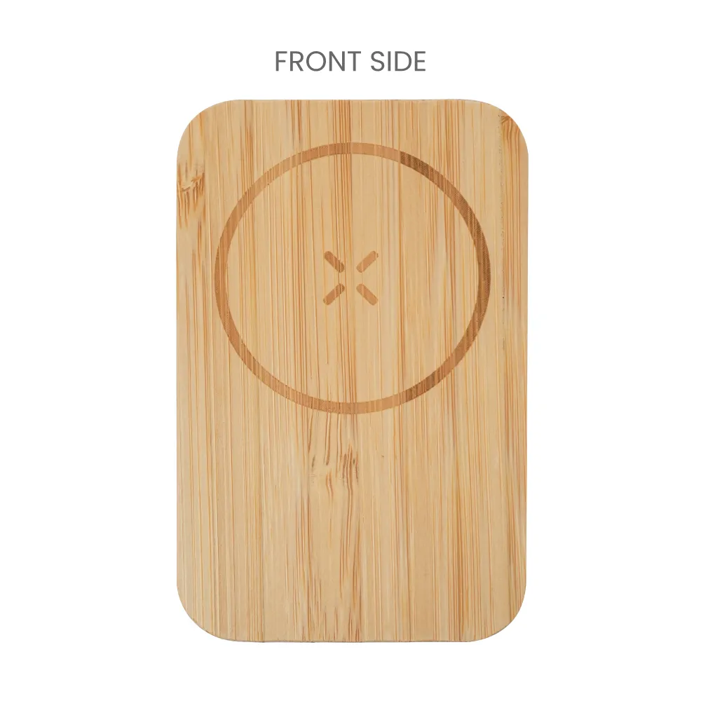 49096 - Bamboo-Wireless-Car-Charger-WCC-BM4-front-view