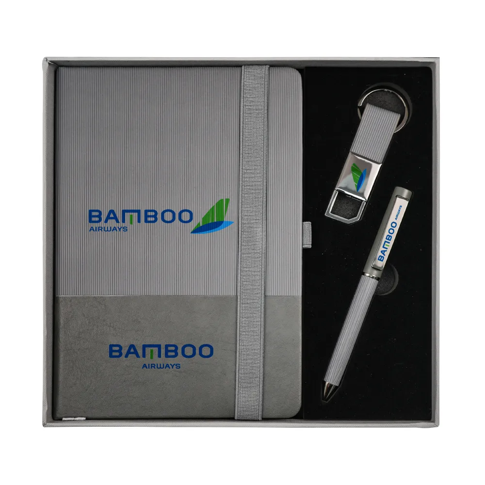 Premium Office Gift Set with Ribbon Handle Box