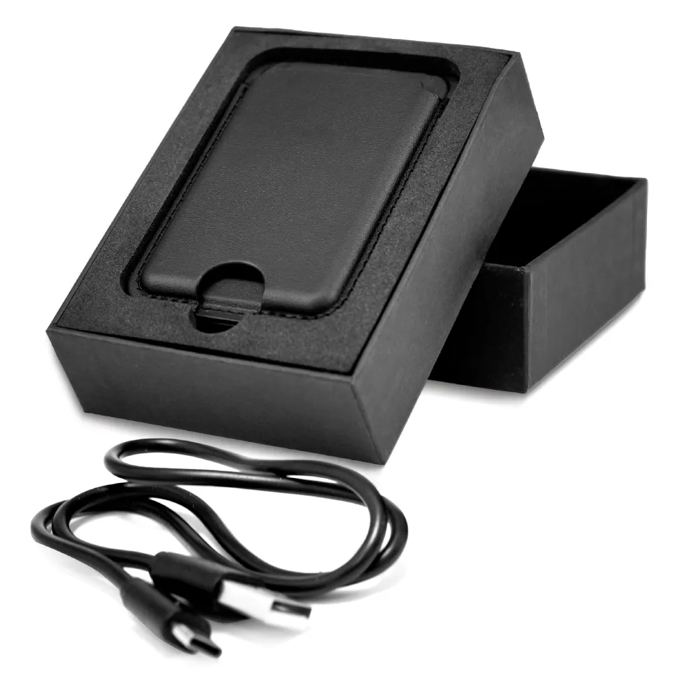 Magsafe Wireless Charger 15W with Phone Stand & Card Slot - PU Leather