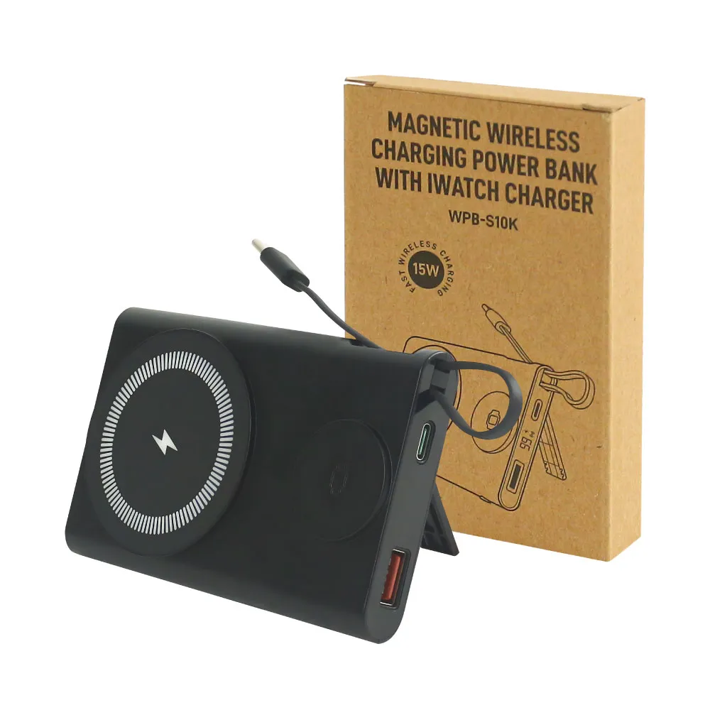 Magnetic Fast Wireless Charging Powerbank, 15W with iWatch Charger