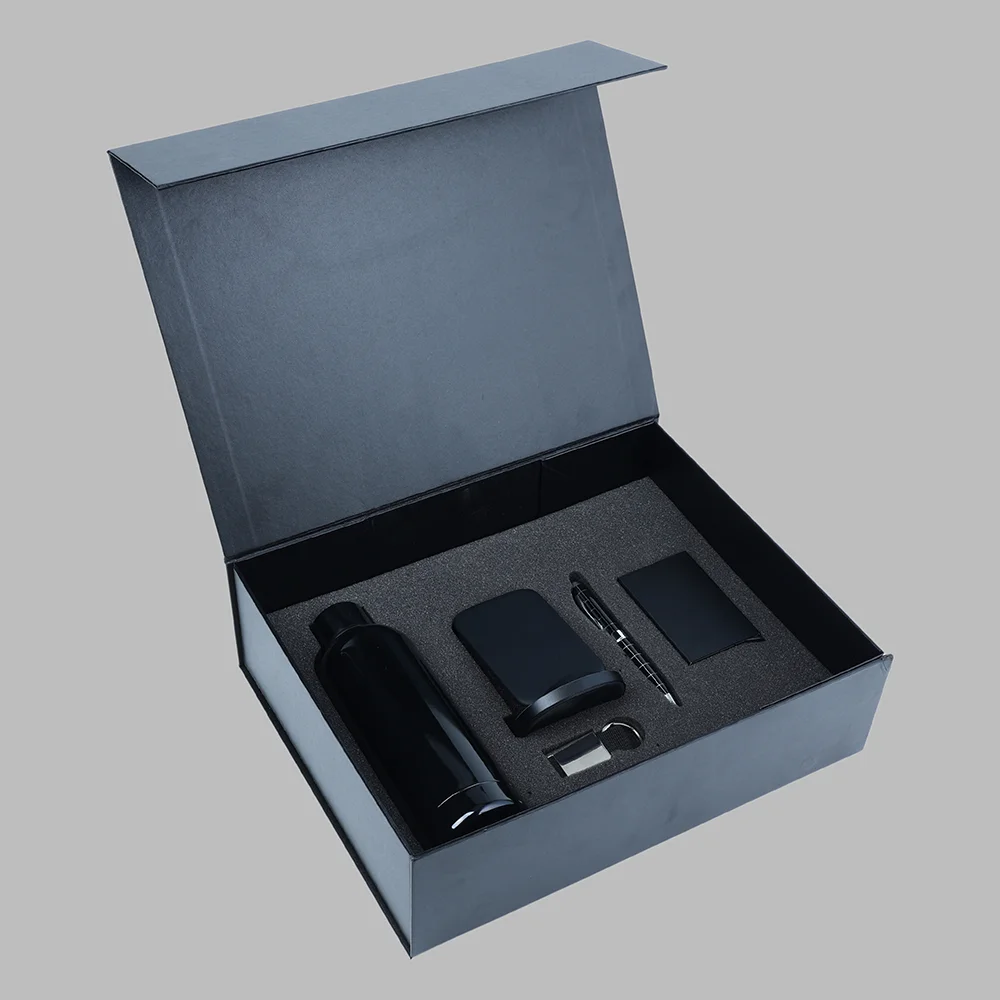 Combination Gift Set - Water Bottle, Wireless charger , Pop up Card Holder ,Pen, Keychain