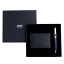 CHASE PLUS Business Gift Set- Premio BCH and Kanora Blue Chrome Pen