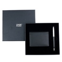 CHASE PLUS Business Gift Set- Premio BCH and Libro Black Chrome Pen