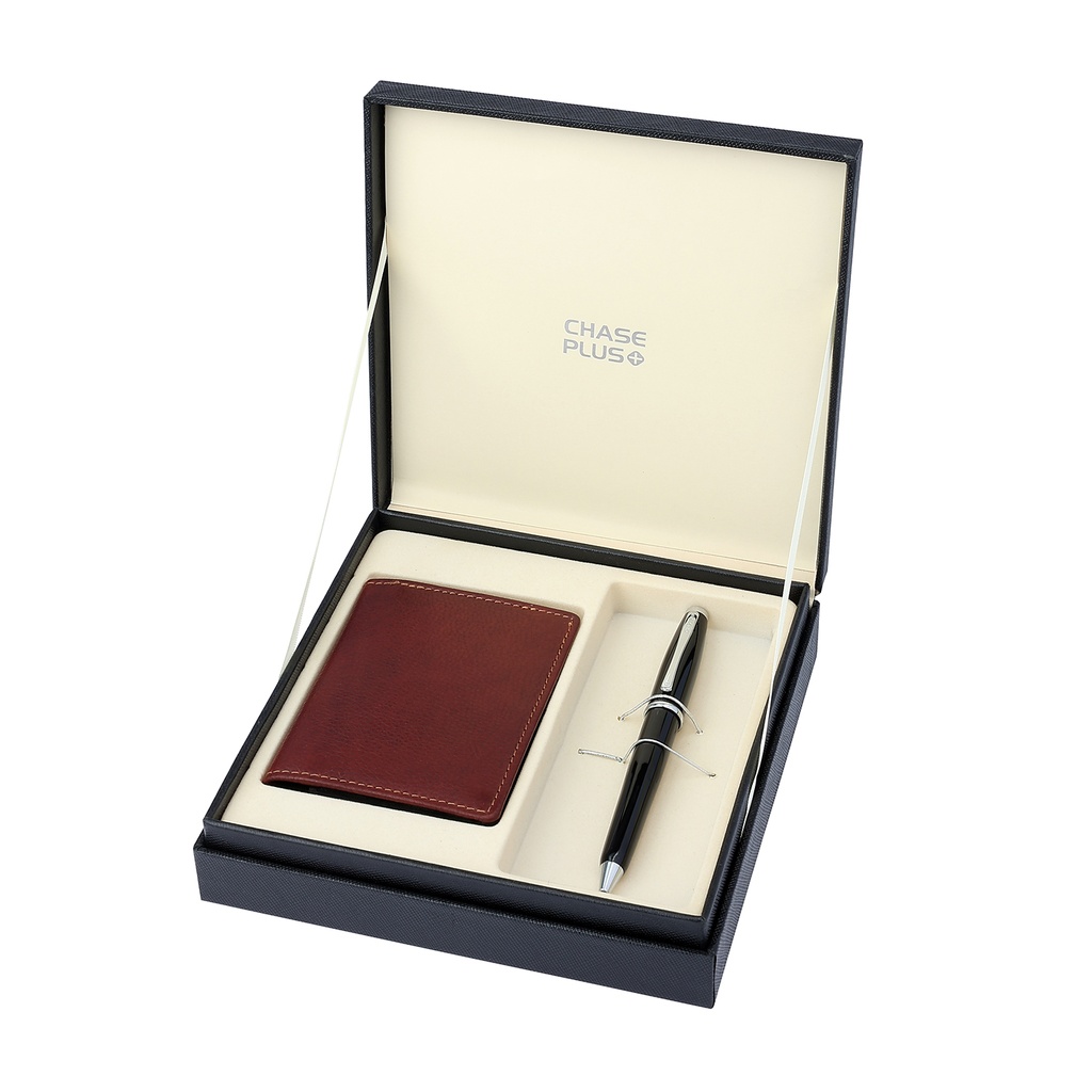 CHASE PLUS Business Gift Set- Oxford BCH and Lexer Black Pen