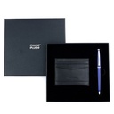 CHASE PLUS Business Gift Set-Retso Credit Card Holder and Lexer Blue Pen