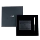 CHASE PLUS Business Gift Set-Retso Credit Card Holder and Kanora Black Chrome Pen