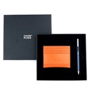 CHASE PLUS Business Gift Set- Bristol Credit Card Holder and Danza Matt Blue Pen