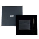 CHASE PLUS Business Gift Set- Glasgow Credit Card Holder and Lexer Gun Metal Pen