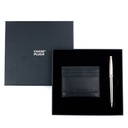 CHASE PLUS Business Gift Set- Premio Credit Card Holder and Lexer Gun Metal Pen