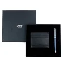 CHASE PLUS Business Gift Set- Premio Credit Card Holder and Libro Matt Blue Pen 