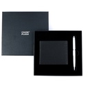 CHASE PLUS Business Gift Set-Glasgow Men's Wallet and Libro Matt Silver Pen 