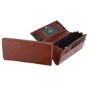 CHASE PLUS Ladies Wallet Fiora brown Croco