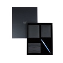CHASE PLUS Business Gift Set Premio Men's Wallet, Credit Card Holder, BCH and Kanora Matt Blue Pen