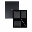 CHASE PLUS Business Gift Set Retso Men's Wallet, Credit Card Holder, BCH and Lexer Black Pen   