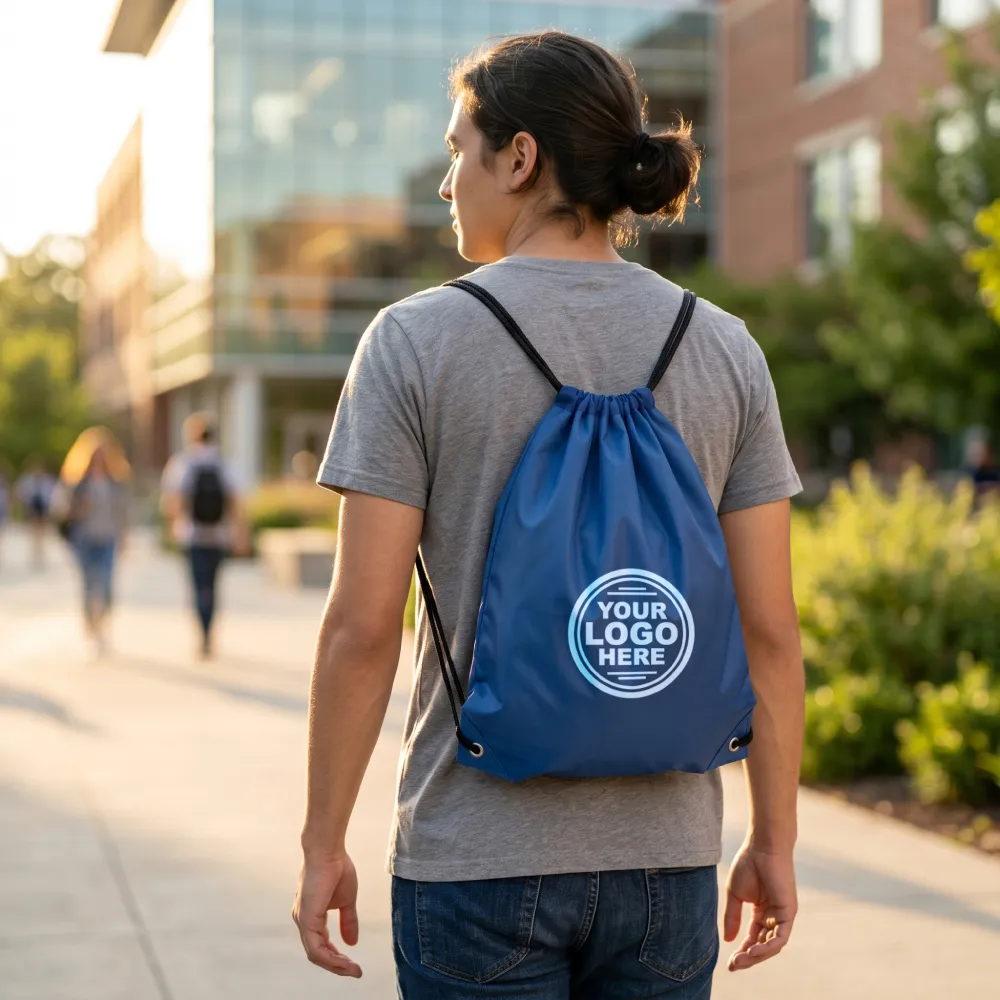 Promotional Drawstring Bags in High-Quality Polyester Material