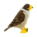 Falcon Plush Toys with White Scarf for Branding 22 cm