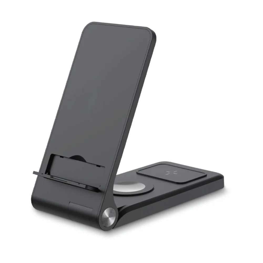 Foldable Wireless Charging Station 15W and Light-up Logo