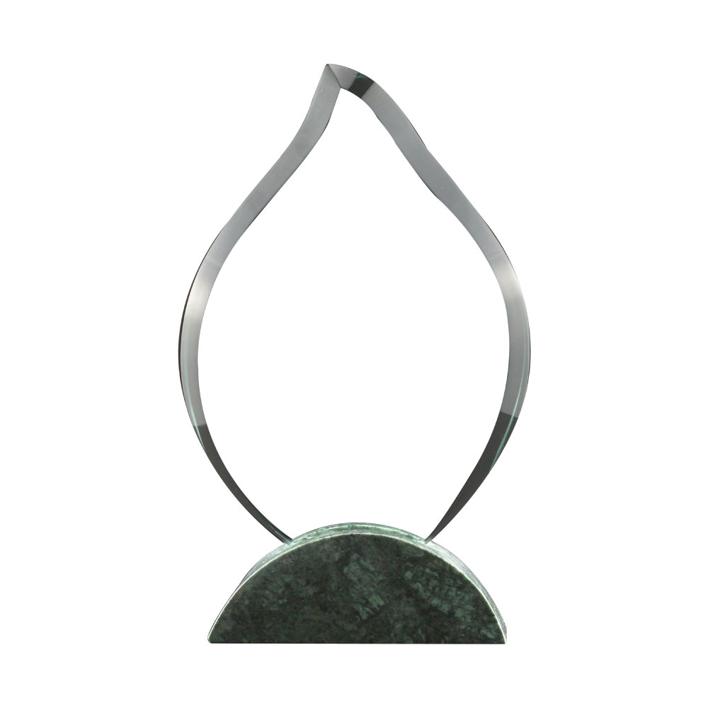 Flame Shaped Crystal & Marble Awards