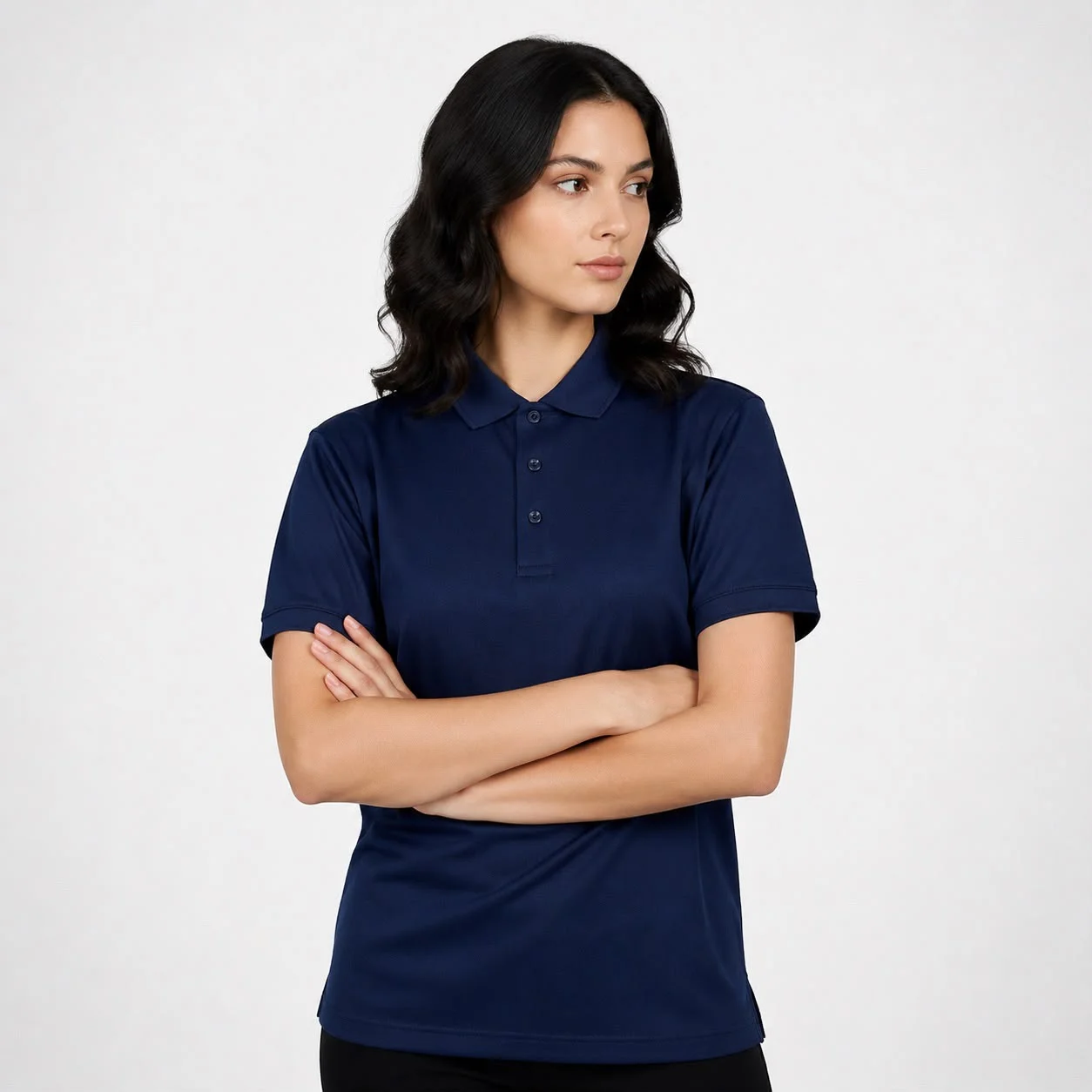 AGGERT Polo SUPIMA MERCERISED Cotton 220 GSM Navy Blue  - Women