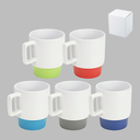 Ceramic mug with clay