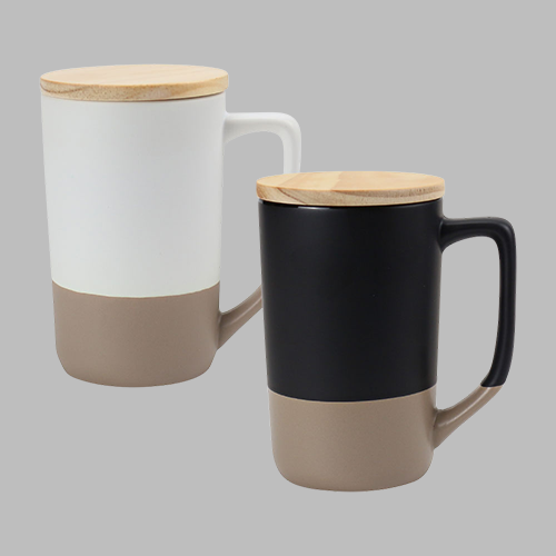 Ceramic Mugs with Clay Bottom