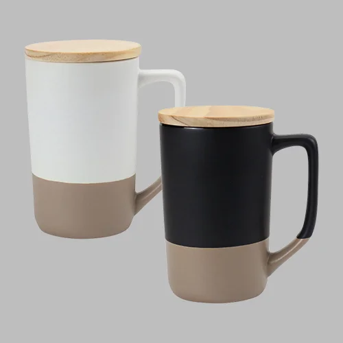 Ceramic Mugs with Clay Bottom