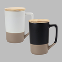 Ceramic Mugs with Clay Bottom