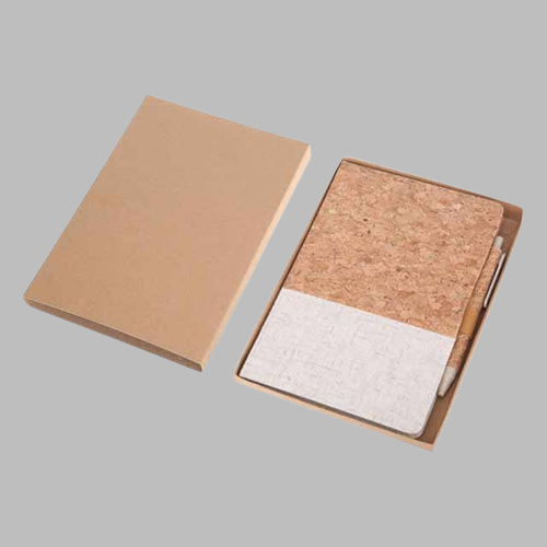 Cork Notebook With Pen