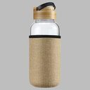Glass Water Bottle with eco sleeve 1ltr